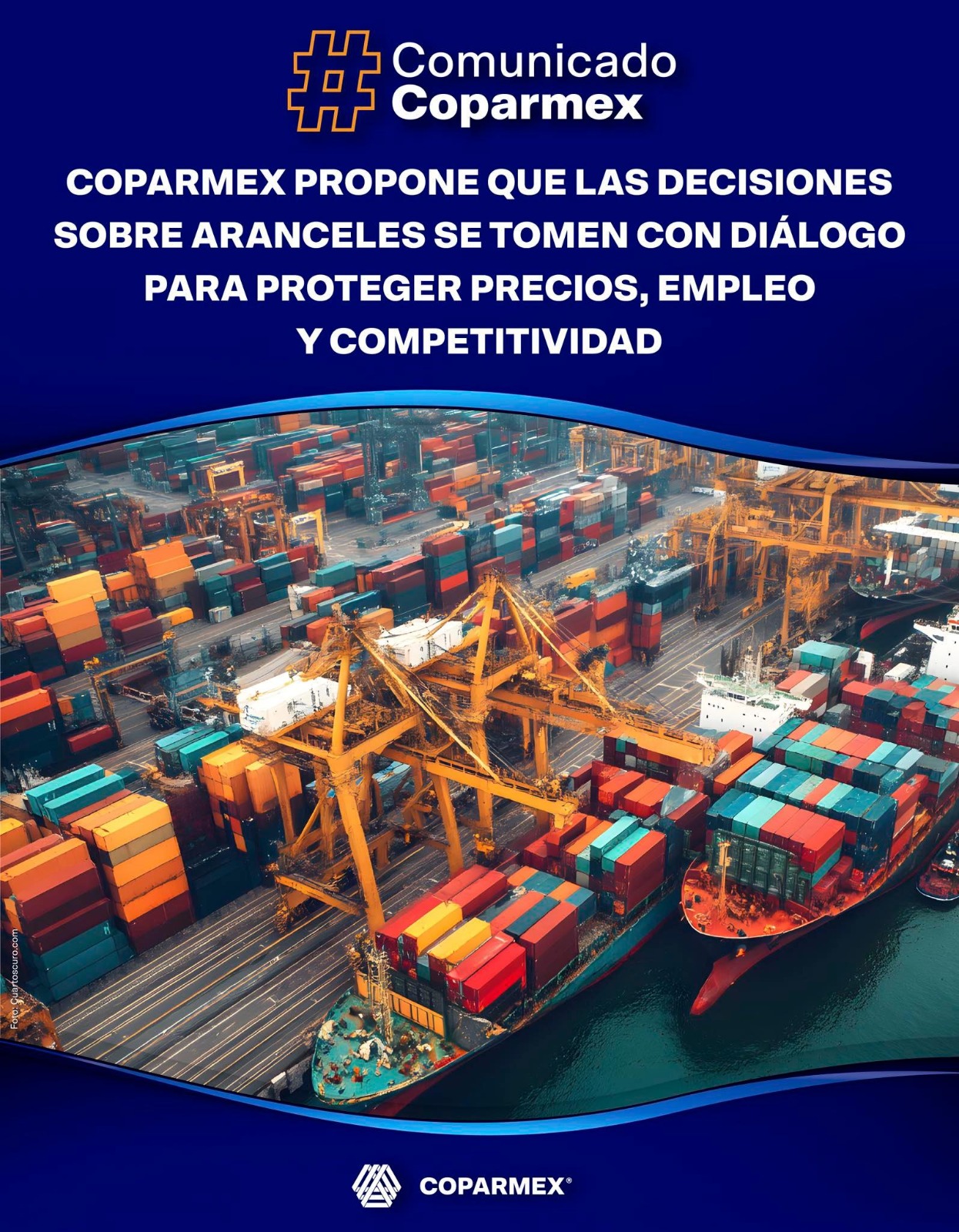Coparmex propone que las decisiones sobre aranceles se tomen con diálogo para proteger precios