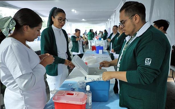 Participa IMSS en la aplicación de 85 mil dosis de biológicos en el Mega Centro de vacunación