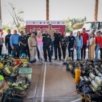 Fundación Angeles de México entrega equipo de Protección Civil y Bomberos de Compostela