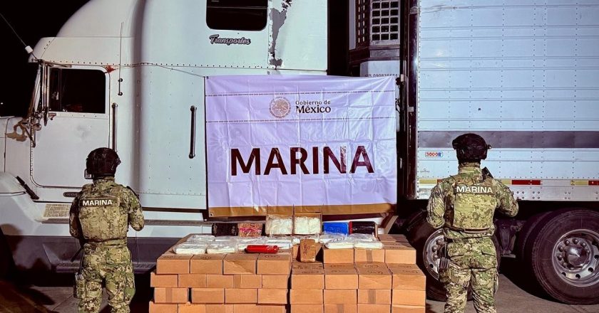 Fuerzas federales aseguran más de media tonelada de metanfetaminas en Mazatlán