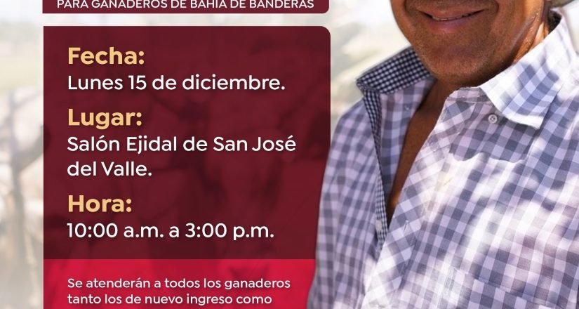 San José del Valle será sede del módulo de credenciales para ganaderos