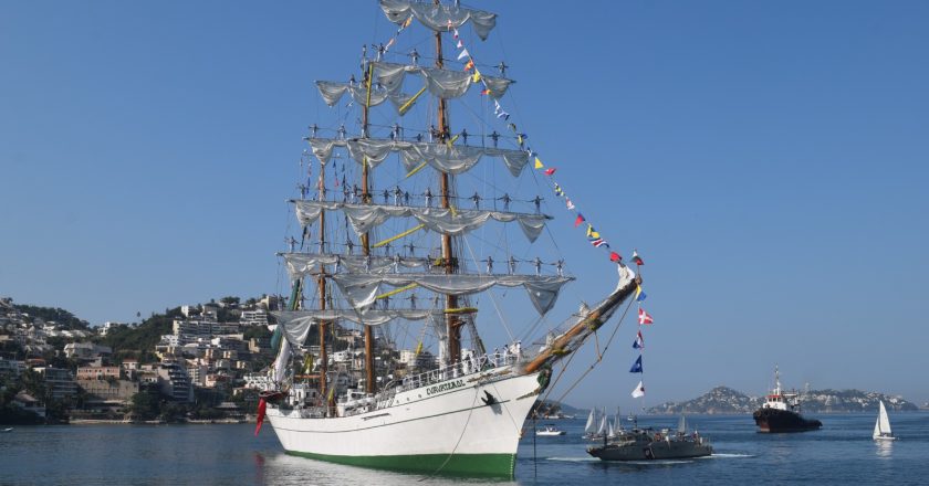 El Buque Escuela “Cuauhtémoc” vuelve a casa tras concluir Crucero de Instrucción
