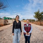 Geraldine atiende Santiago de Pochotitán con supervisión de obras