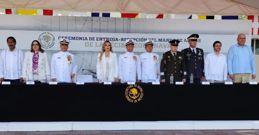 La Décima Zona Naval realiza Ceremonia de Entrega-Recepción del Mando de Armas