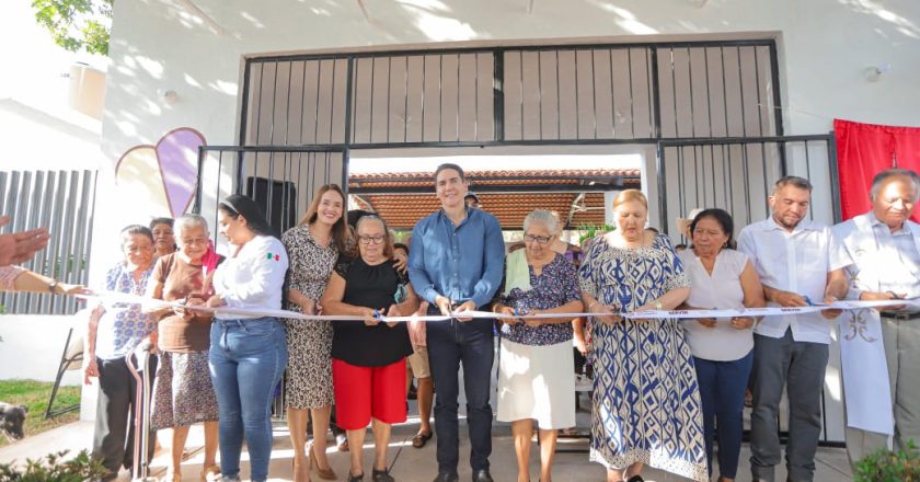 Héctor Santana y Margui Zúñiga inauguran Casa de la Tercera Edad en Los Sauces