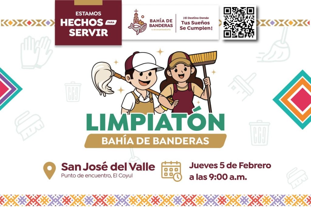Nueva jornada del Limpiatón en San José del Valle, Bahía de Banderas