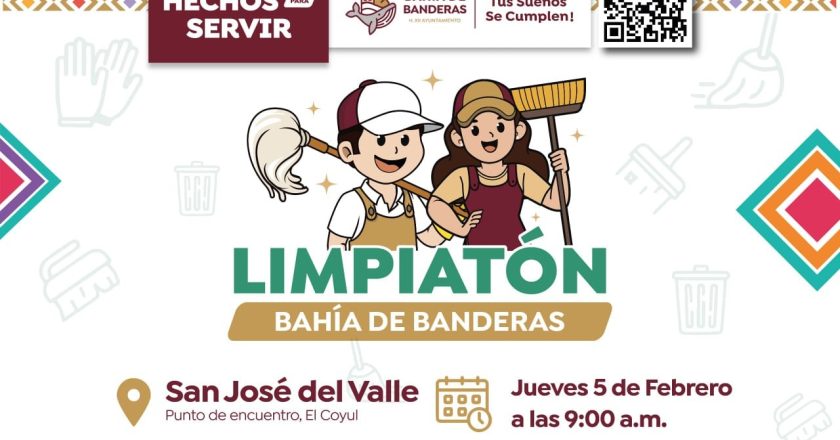 Nueva jornada del Limpiatón en San José del Valle, Bahía de Banderas