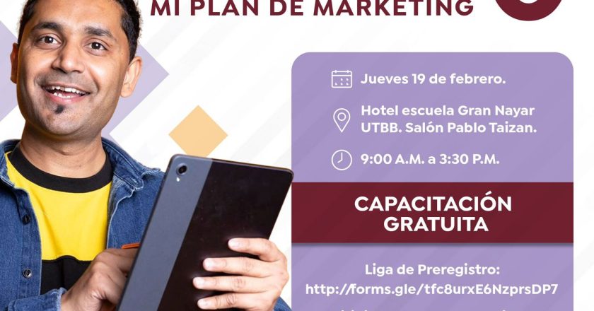 El Gobierno de Bahía de Banderas invita a participar en el Taller de capacitación «Como hacer mi Plan de Marketing desde 0»