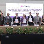 Firman INE y PRI un convenio de colaboración para llevar a cabo la captación de registros