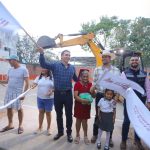 Héctor Santana dio arranque a la construcción de la Techumbre en la colonia La Primavera