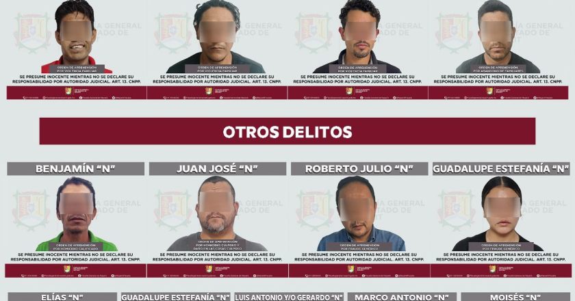 Fueron 27 órdenes de aprehensión ejecutadas en Nayarit del 20 al 23 de febrero