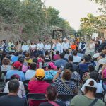 Héctor Santana arrancó obra de pavimentación en la calle Reforma de San Vicente