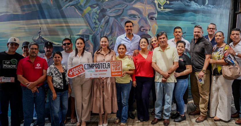 Presidente municipal de Compostela presenta oficialmente “+ Cerca de Ti”