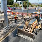 Avanzan trabajos de renovación en la avenida Jacarandas de Tepic