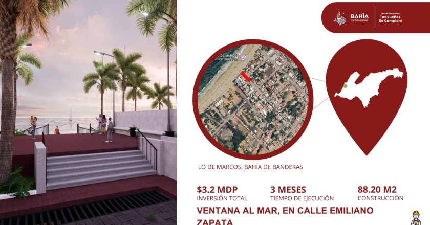 Gobierno de Bahía de Banderas impulsa solución a inundaciones con la construcción de “Ventana al Mar” en Lo de Marcos