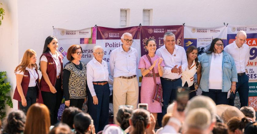 Claudia Sheinbaum y Miguel Ángel Navarro inauguran Centro LIBRE para las Mujeres en Ixtlán del Río