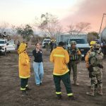 Protección Civil y corporaciones federales refuerzan labores para sofocar incendios en BadeBa