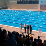 Rommel Pacheco, Miguel Ángel Navarro y Beatriz Estrada inauguran alberca olímpica del parque La Loma en Tepic