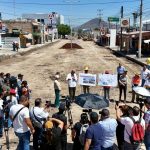 Supervisan Miguel Ángel Navarro y Beatriz Estrada avances en la rehabilitación de la avenida Jacarandas en Tepic