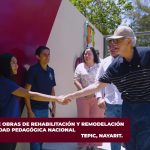 Gobernante nayarita entrega obras de mejoramiento en la Universidad Pedagógica Nacional