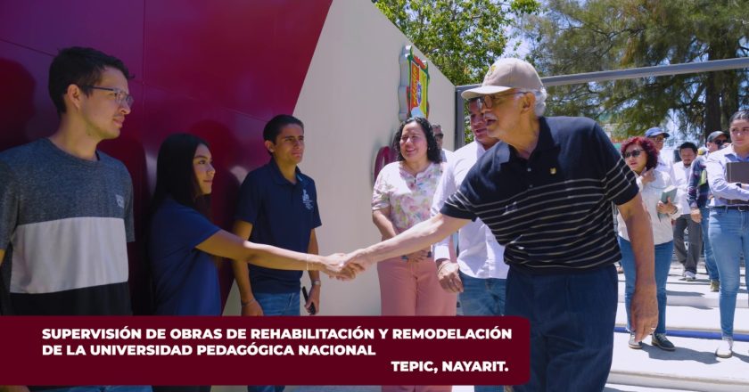 Gobernante nayarita entrega obras de mejoramiento en la Universidad Pedagógica Nacional