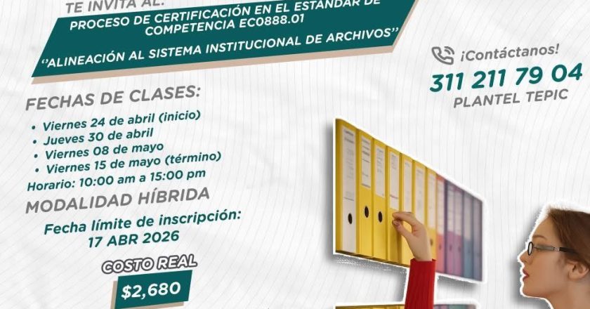 Último día de inscripción para participar en el Proceso de Certificación