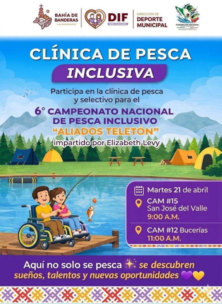 El Sistema DIF Bahía de Banderas impulsa clínica de pesca inclusiva