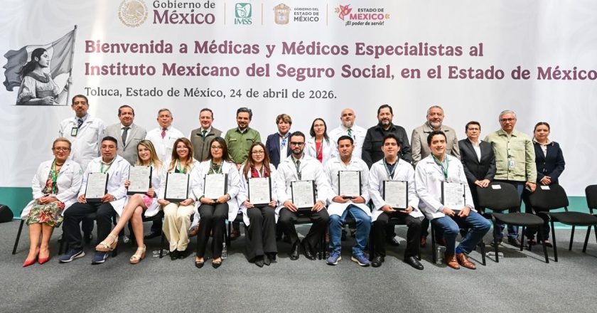 IMSS en Edomex es grande y se fortalece con incorporación de mil 123 médicas y médicos especialistas: Zoé 