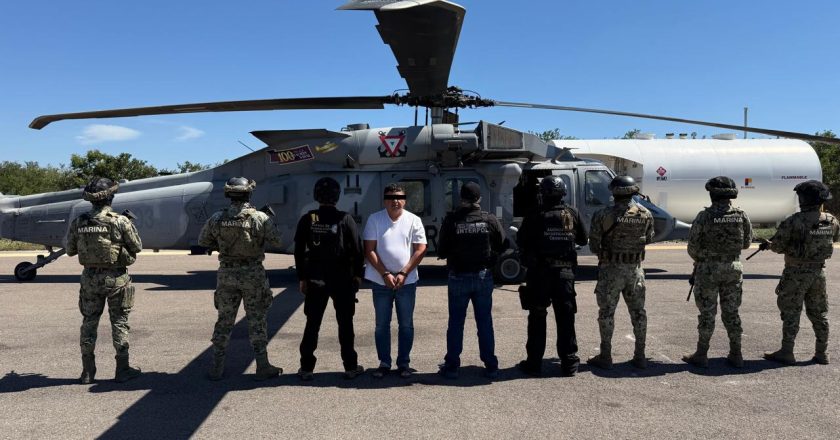 Personal naval y de SSPC, en coordinación con autoridades federales realizan detención de blanco prioritario