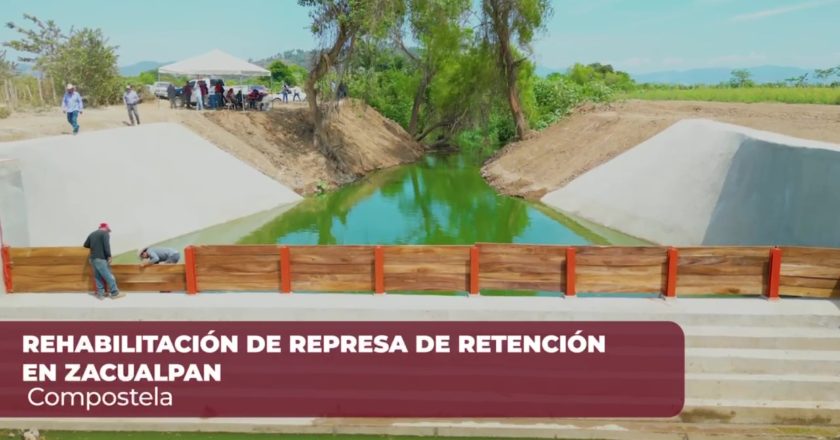 Miguel Angel Navarro Quintero anunció que se rehabilita represa en Zacualpan