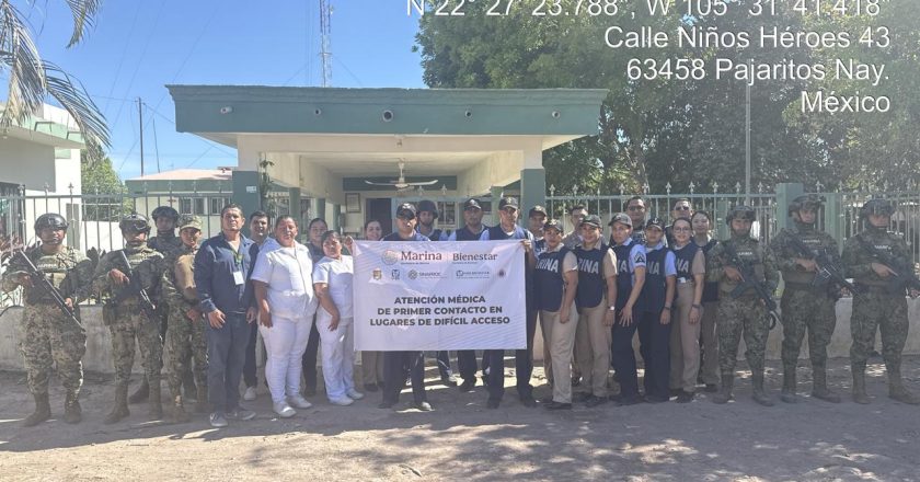 Marina participa en el “Programa de Atención Médica de Primer Contacto en Lugares de Difícil Acceso” en el litoral Pacifico.