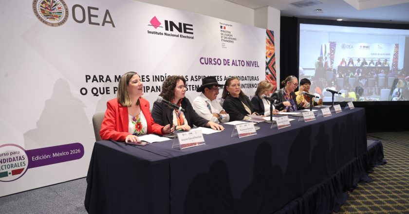 Inauguran INE y OEA el curso “Martha Sánchez Néstor”, para fortalecer el liderazgo político de mujeres indígenas