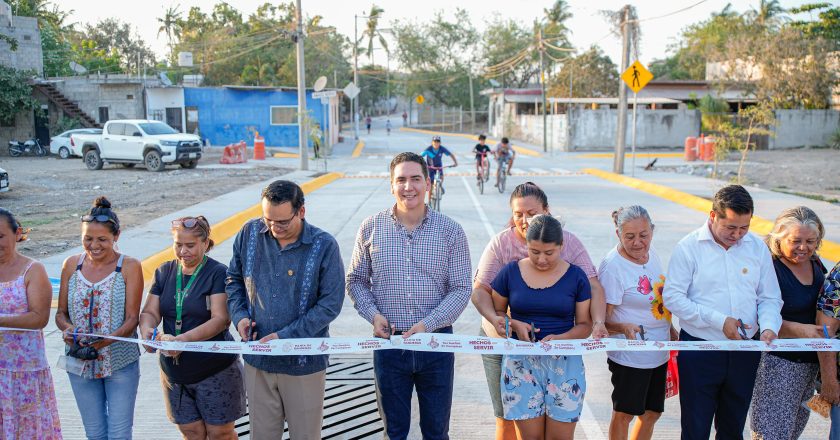 Gobierno de Bahía de Banderas inauguró la calle Josefa Ortiz de Domínguez en Mezcalitos