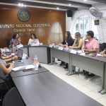 La maestra Rita Bell, Consejera Electoral del INE, se reúne con personal del INE Nayarit