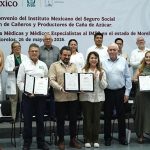 Firman IMSS, Gobierno de Morelos y organizaciones cañeras convenio de aseguramiento para trabajadores del campo