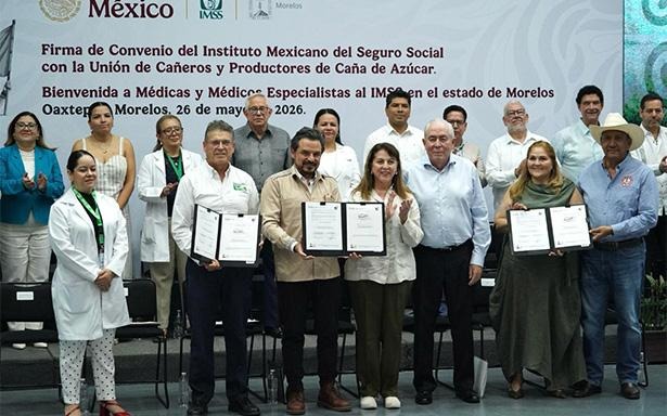 Firman IMSS, Gobierno de Morelos y organizaciones cañeras convenio de aseguramiento para trabajadores del campo