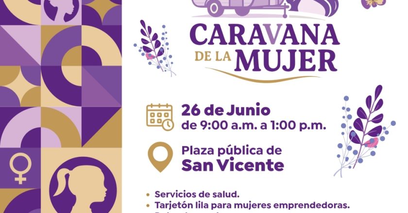 Caravana de la Mujer ofrecerá servicios integrales en San Vicente