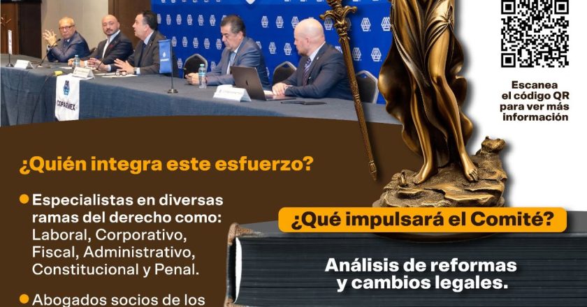 Coparmex crea el comité jurídico nacional para defender el estado de derechos