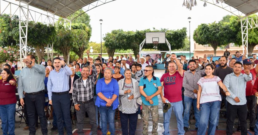 En Aguajes, Pável Jarero participa en asamblea de Morena y llama a defender la Soberanía de México