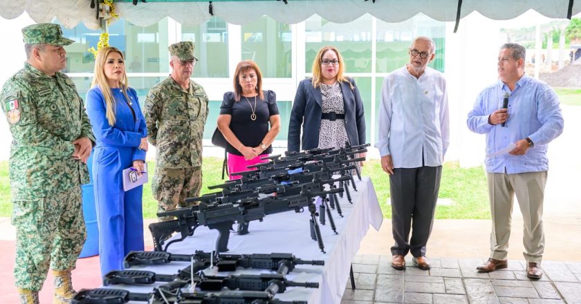 Miguel Ángel Navarro fortalece a las instituciones de seguridad con equipamiento y capacitación permanente