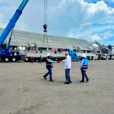 Miguel Ángel Navarro Quintero supervisa avances en la rehabilitación del Centro Cultural, Arte y Deporte “Nicolás Álvarez Ortega”