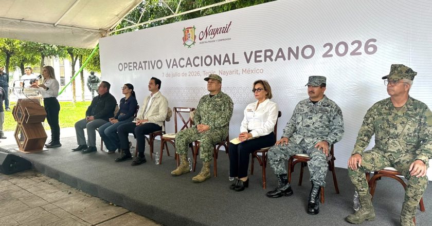SSPC Nayarit participa en el arranque del Operativo Vacacional 2026 para fortalecer la seguridad durante las vacaciones