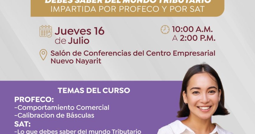 Bahía de Banderas impulsa la capacitación de comerciantes y emprendedores con curso gratuito de PROFECO y SAT