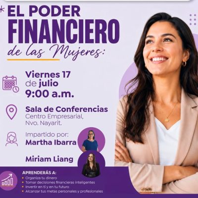 El Gobierno Bahía de Banderas invita al taller «El Poder Financiero de las Mujeres»