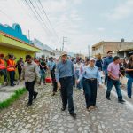 Miguel Ángel Navarro y Beatriz Estrada inician obras de drenaje y atienden demanda de transporte en Puente de San Cayetano