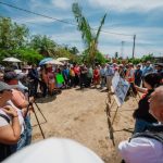 Miguel Ángel Navarro y Beatriz Estrada supervisan avances del nuevo centro de salud de Villa Juárez