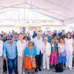 Miguel Ángel Navarro y Beatriz Estrada dan la bienvenida al Dr. Vagón, el Tren de la Salud, en Tepic