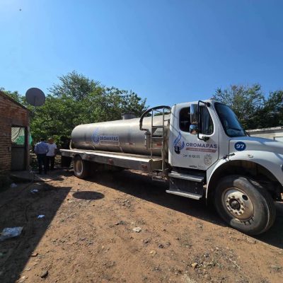 Gobierno de Bahía de Banderas lleva apoyo de saneamiento a Aguamilpa