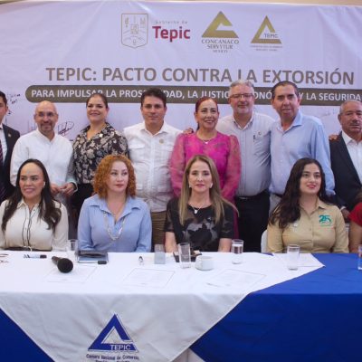 CONCANACO SERVYTUR promueve en Nayarit Pacto contra la Extorsión, por la Justicia Económica y la Seguridad