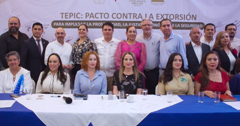 CONCANACO SERVYTUR promueve en Nayarit Pacto contra la Extorsión, por la Justicia Económica y la Seguridad
